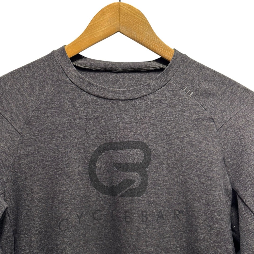 Lululemon x Cyclebar Men's Size Small Dark Gray‎ Long Sleeve Performance T-Shirt